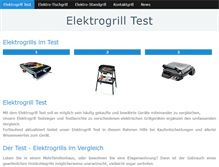 Tablet Screenshot of elektrogrilltest.net